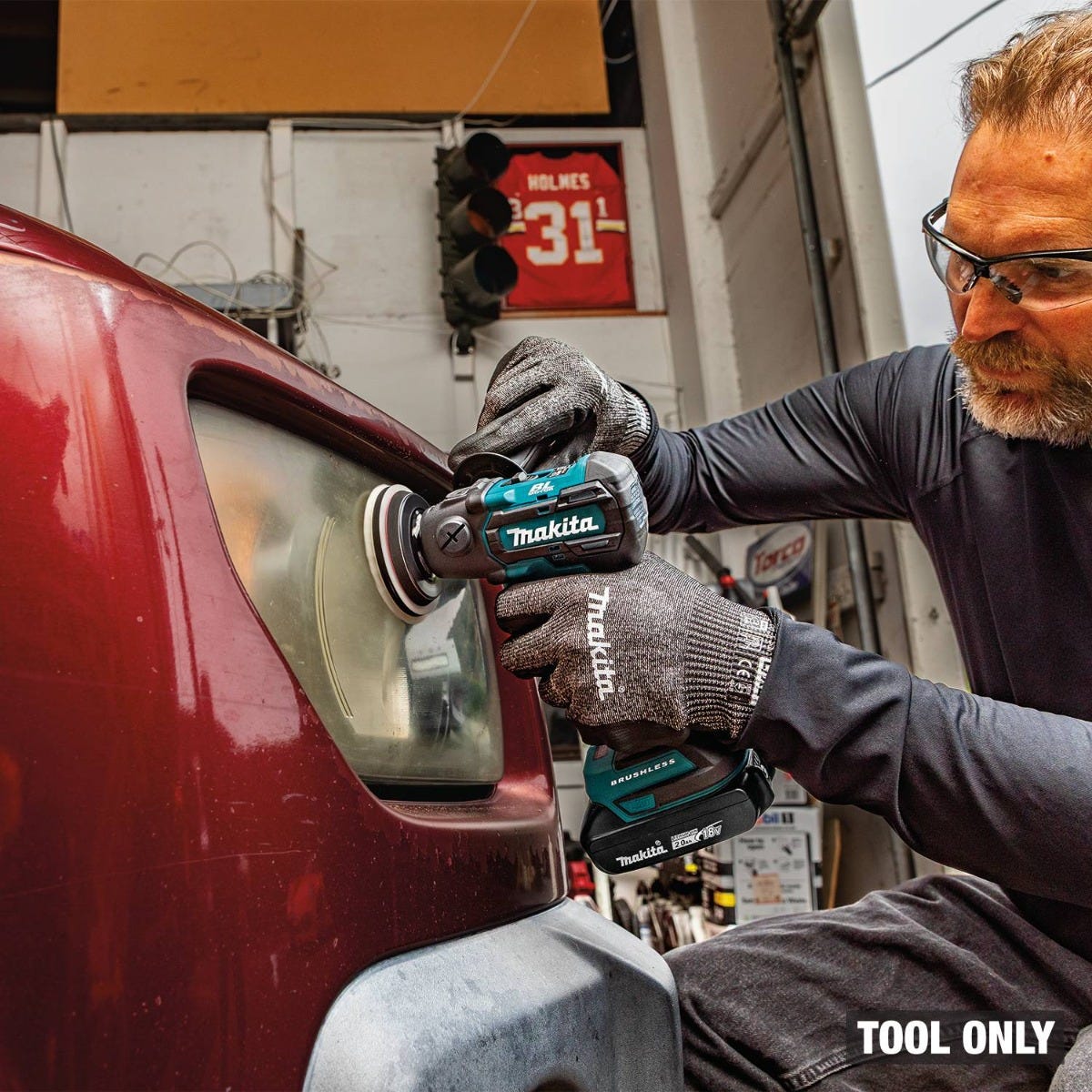 Makita XVP01Z 18V LXT Brushless Cordless 3-in. Polisher / 2-in. Sander, Tool Only