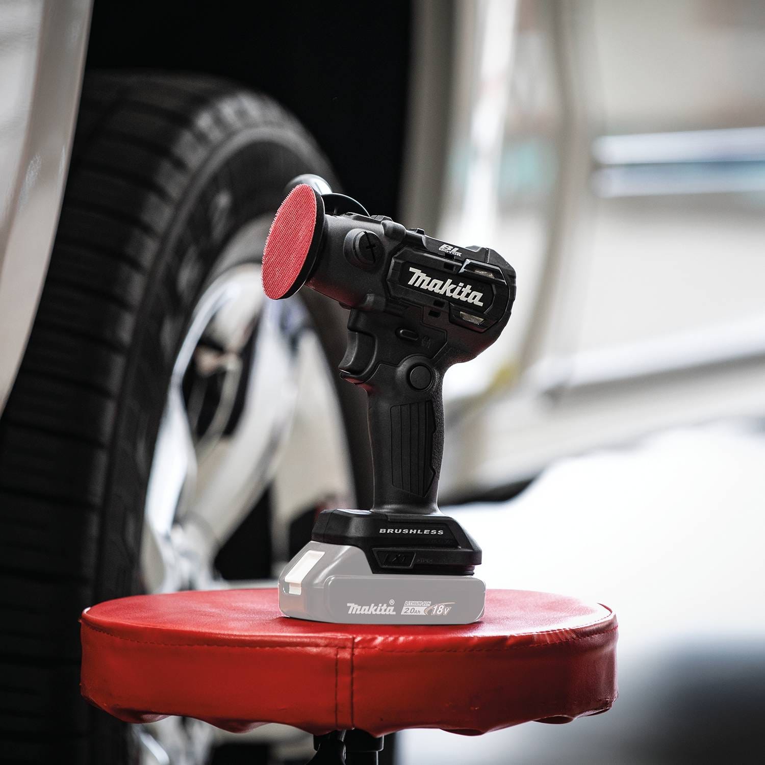 Makita XVP01ZB 18V LXT Lithium"‘Ion Sub-Compact Brushless Cordless 3" Polisher / 2" Sander, Tool Only