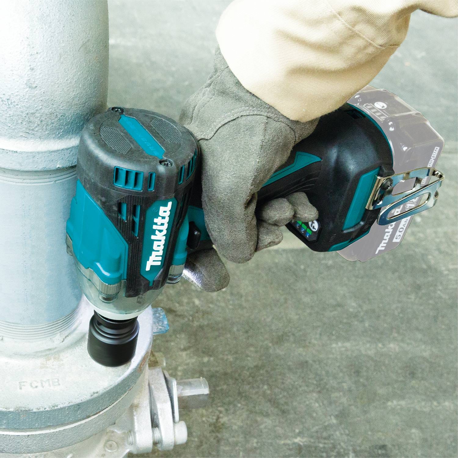 Makita XWT14Z 18V LXT Lithium-Ion Brushless Cordless 4-Speed 1/2" Sq. Drive Impact Wrench w/ Friction Ring Anvil, Tool Only