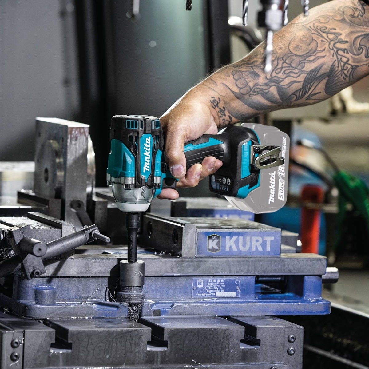 Makita XWT16Z 18V LXT Lithium-Ion Brushless Cordless 4-Speed 3/8" Sq. Drive Impact Wrench w/ Friction Ring Anvil, Tool Only