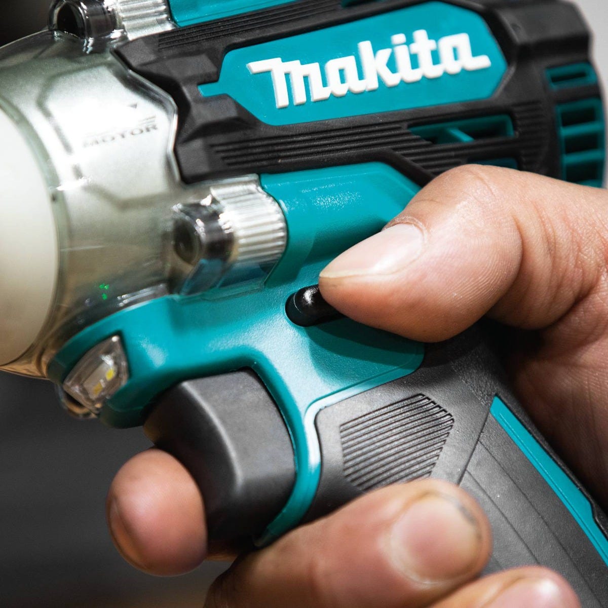 Makita XWT16Z 18V LXT Lithium-Ion Brushless Cordless 4-Speed 3/8" Sq. Drive Impact Wrench w/ Friction Ring Anvil, Tool Only