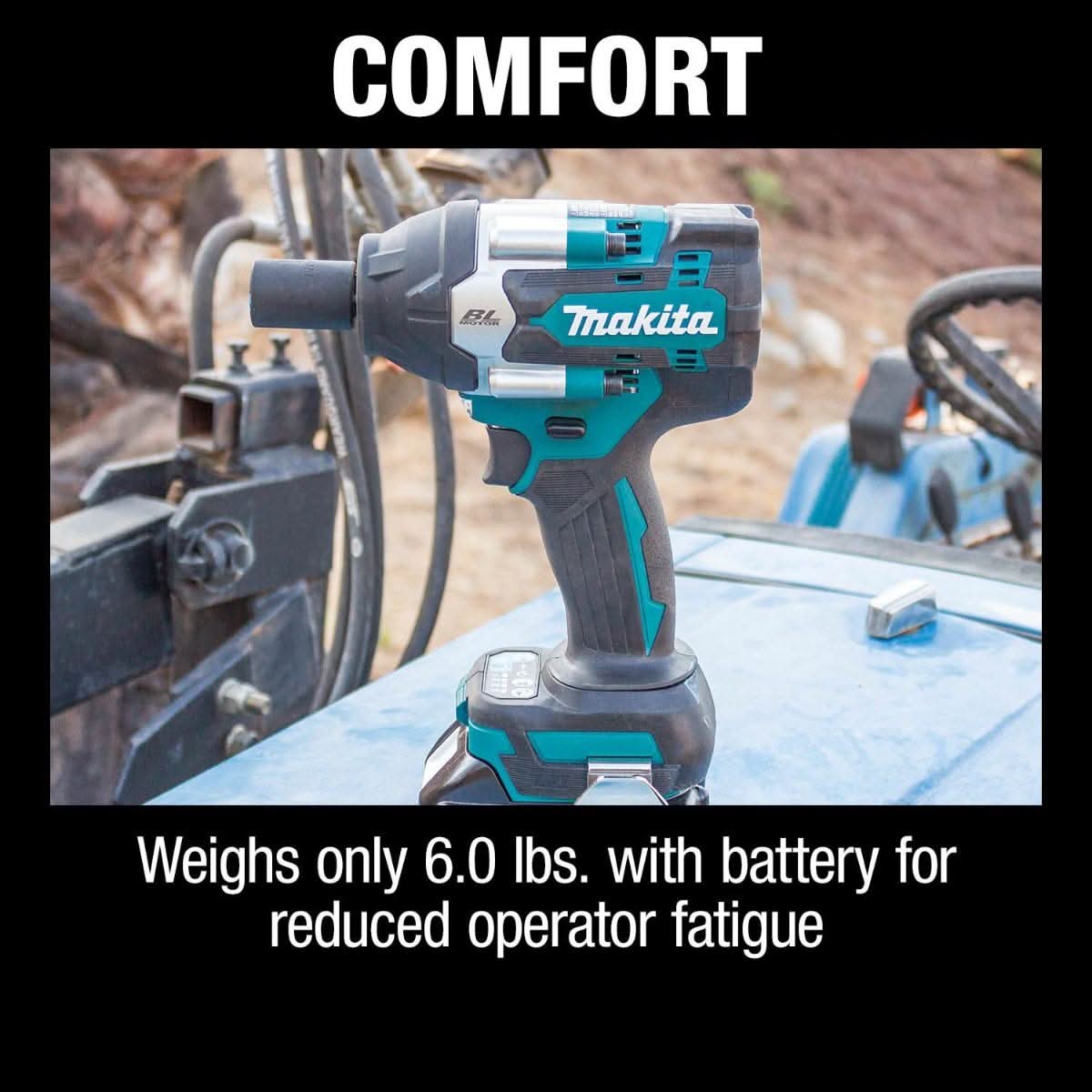 Makita XWT17T 18V LXT Lithium-Ion Brushless Cordless 4-Speed Mid-Torque 1/2-Inch Sq. Drive Impact Wrench with Friction Ring Anvil 5.0Ah Kit