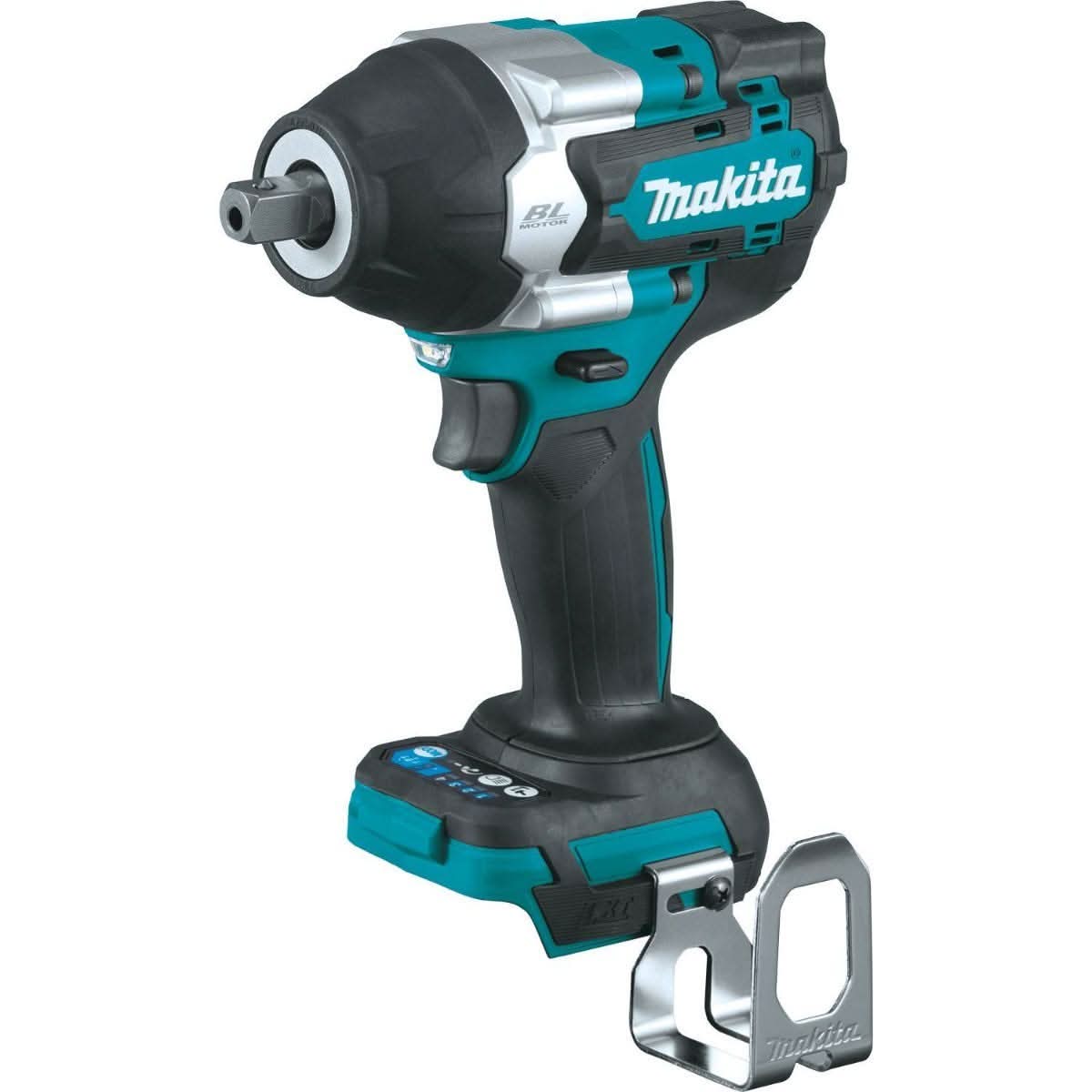 Makita 18V LXT Lithium-Ion Brushless Cordless 4-Speed Mid-Torque 1/2-Inch Sq. Drive Impact Wrench, 4-1/2 / 5" Cut-Off/Angle Grinder, and 18V 5.0Ah Battery and Charger Starter Pack