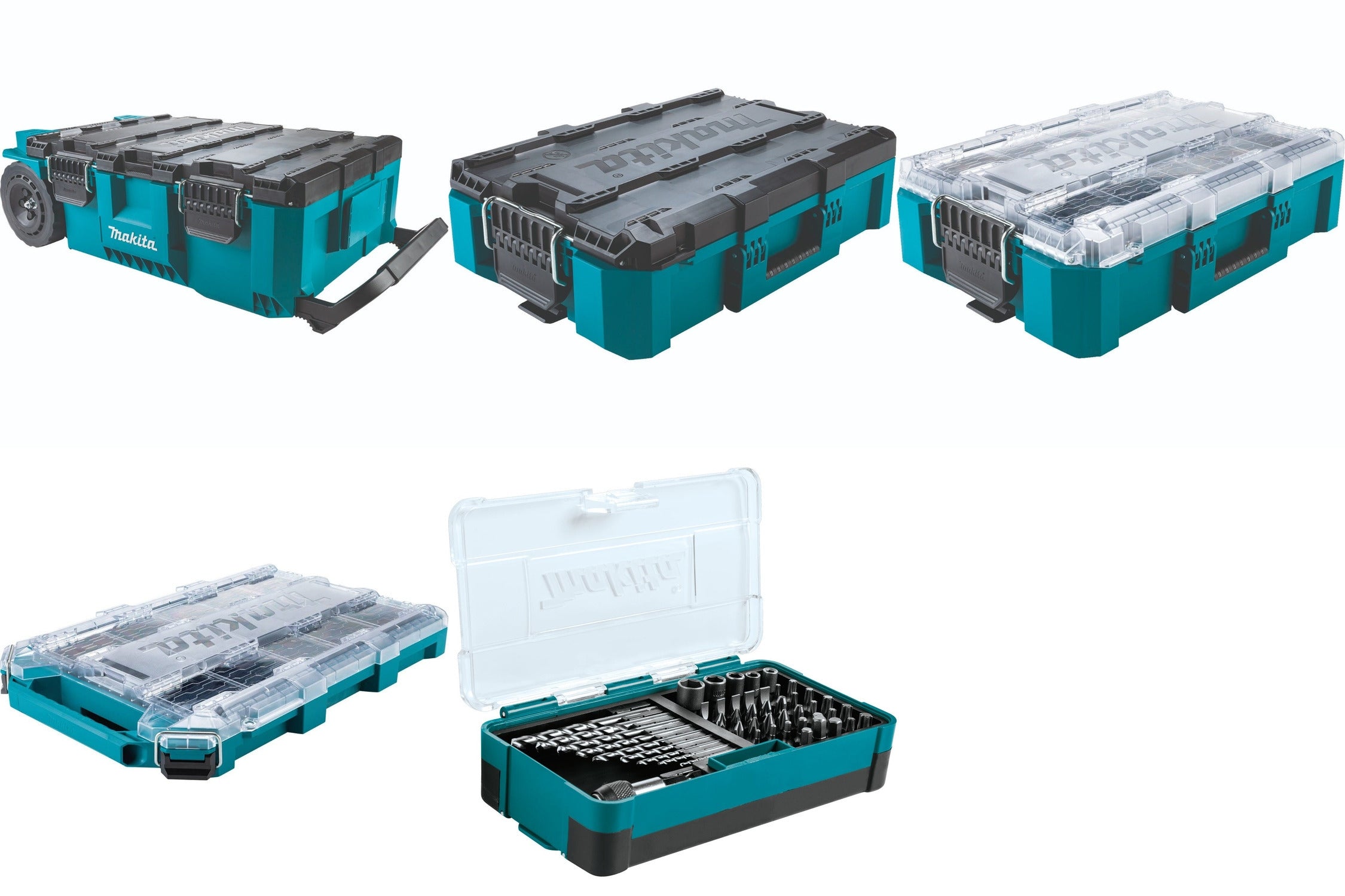 Makita MAKTRAK Pro Kit with 48 Pc. Metric High Speed Steel Drill Bit, Screw BIt and Socket Set