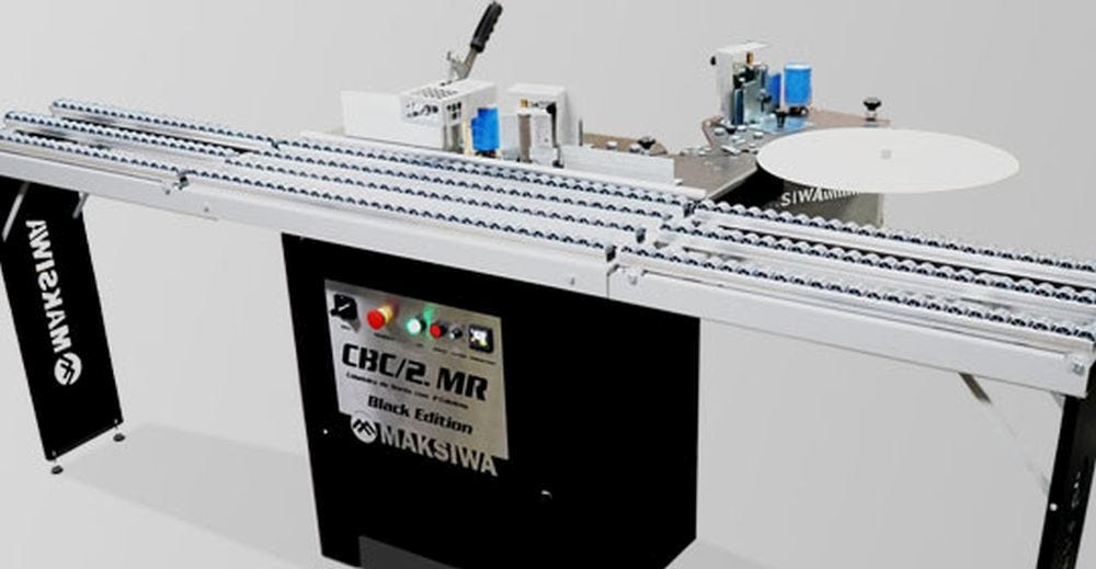 Maksiwa CBC/2.MR 2-Glue Pot Edgebander with Rollers, 1 Phase, 110V CBC.2/MR