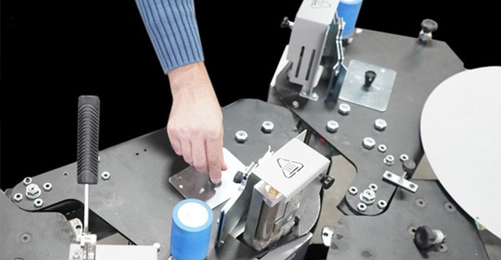 Maksiwa CBC/2.MR 2-Glue Pot Edgebander with Rollers, 1 Phase, 110V CBC.2/MR