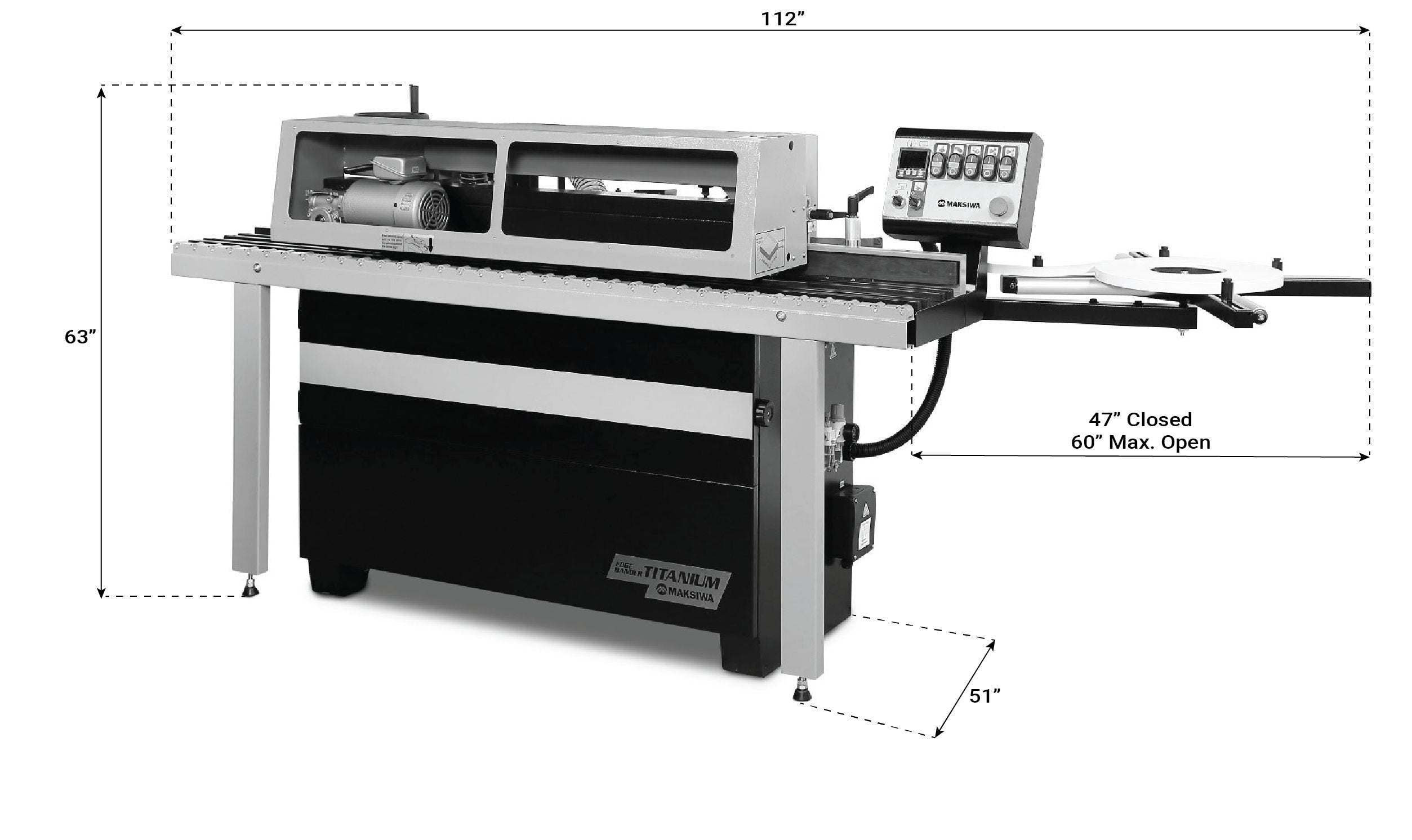 Maksiwa CBC.T TITANIUM Automatic Edgebander, 1 Phase, 220V