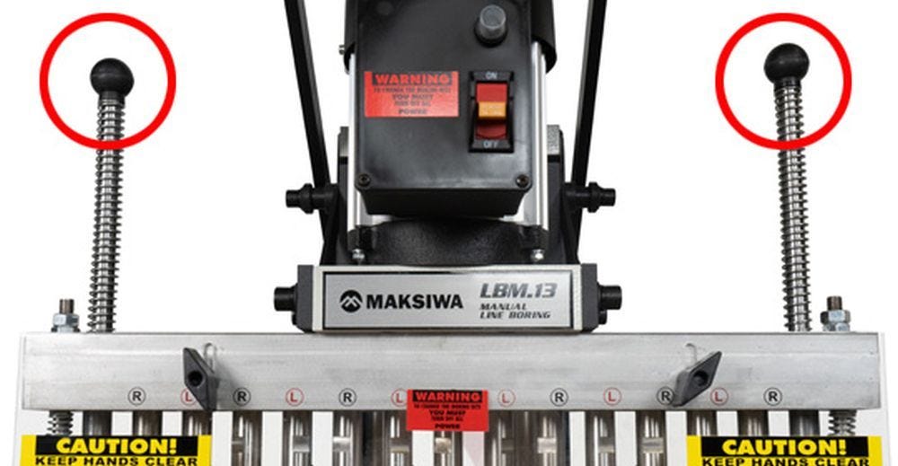 Maksiwa LBM.13 Manual Line Boring Machine, 13 Spindle Line, 1 Phase, 110V