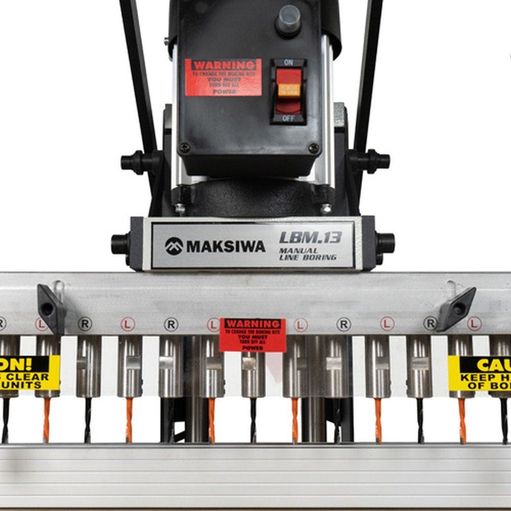 Maksiwa LBM.13 Manual Line Boring Machine, 13 Spindle Line, 1 Phase, 110V