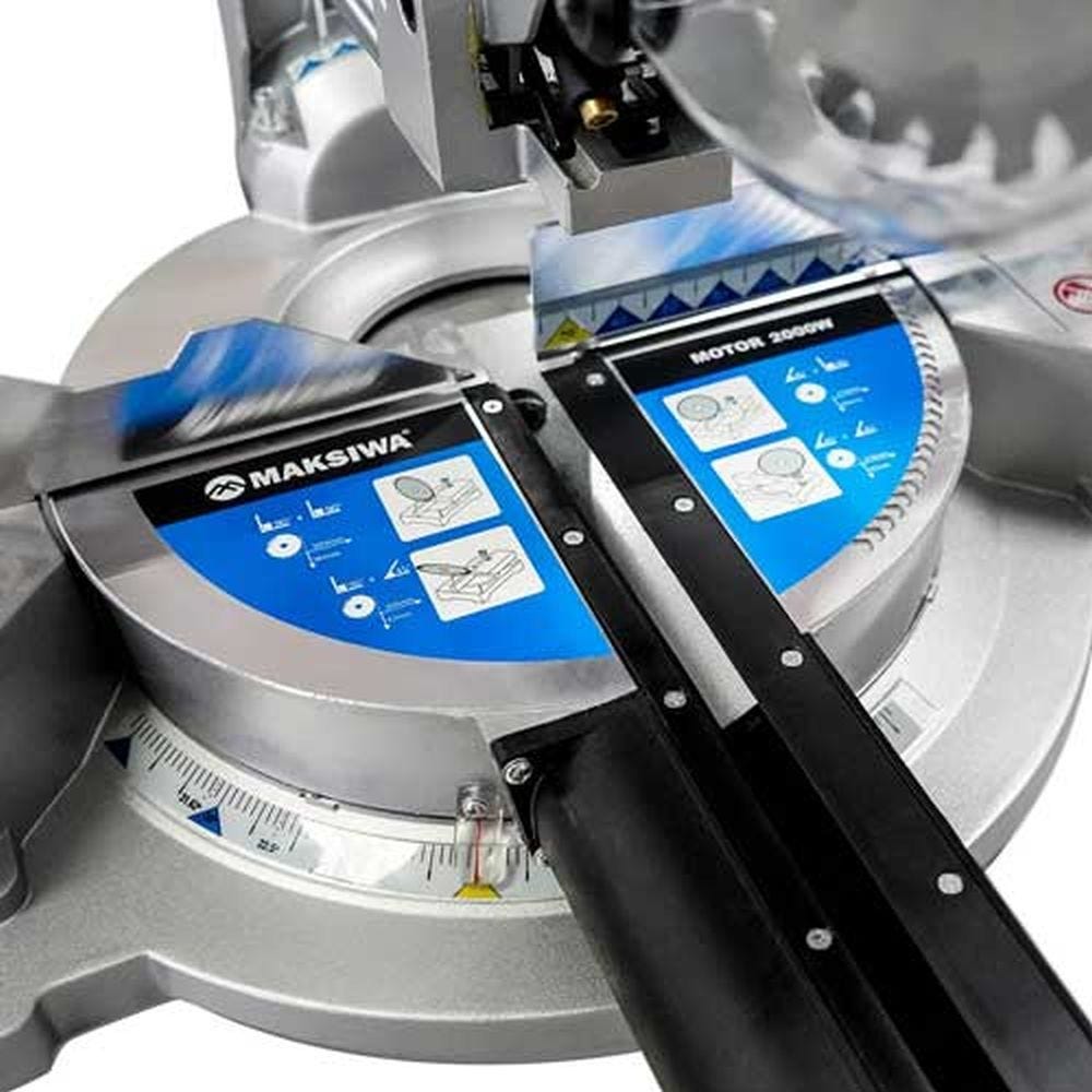 Maksiwa MK.300.I 10-in. Miter Saw with Laser Guide & Dual Sliding Rail