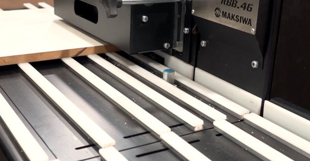 Maksiwa RBB.4G Automatic Edge Trimmer, 1 Phase, 110V