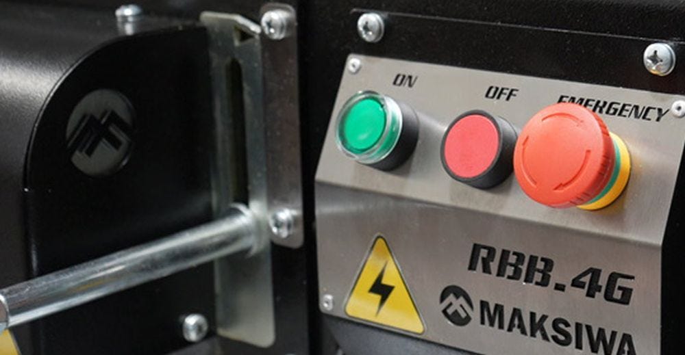 Maksiwa RBB.4G Automatic Edge Trimmer, 1 Phase, 110V