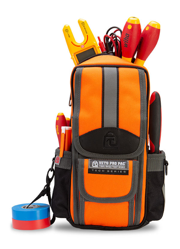 Veto Pro Pac MB2 Hi-Viz Orange Medium Sized Zippered Meter Bag