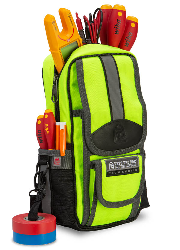 Veto Pro Pac MB2 Hi-Viz Yellow Medium Sized Zippered Meter Bag