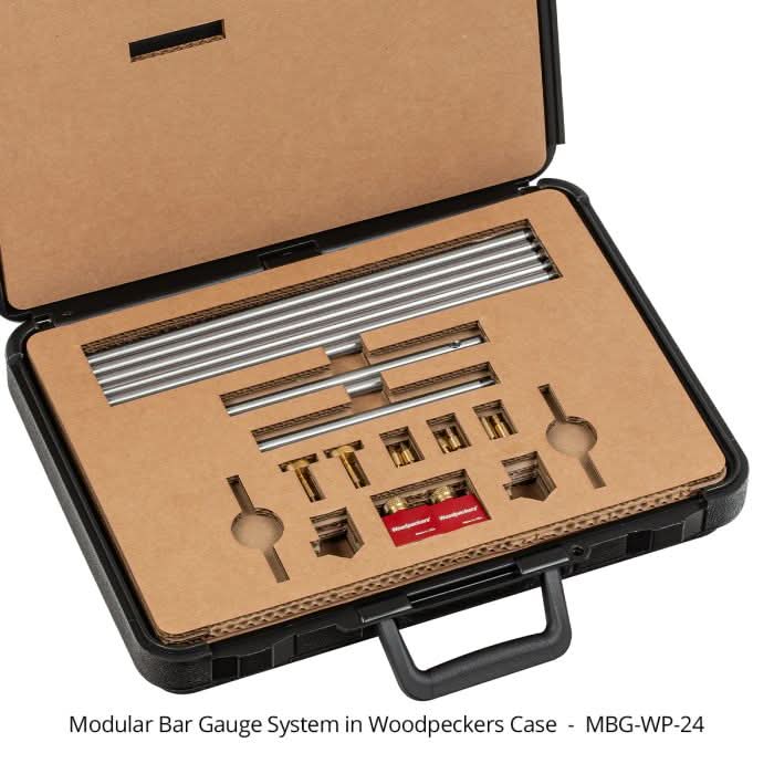 MBG-WP-24 Modular Bar Gauge System w/ Woodpeckers Case – Tool Nut