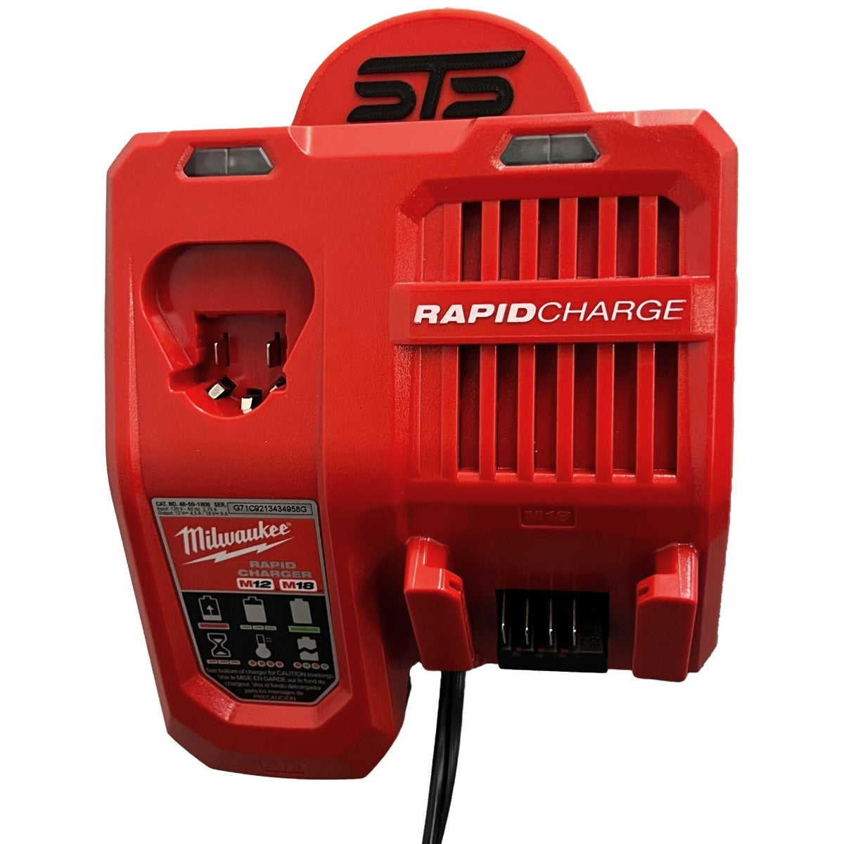 STS Auto Design M1218RC Milwaukee M12/M18 Rapid Charger Magnetic Holder
