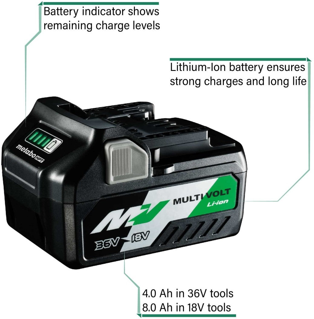 Metabo HPT 372121M 36V/18V MultiVolt 4.0Ah/8.0Ah Battery (PROMO)