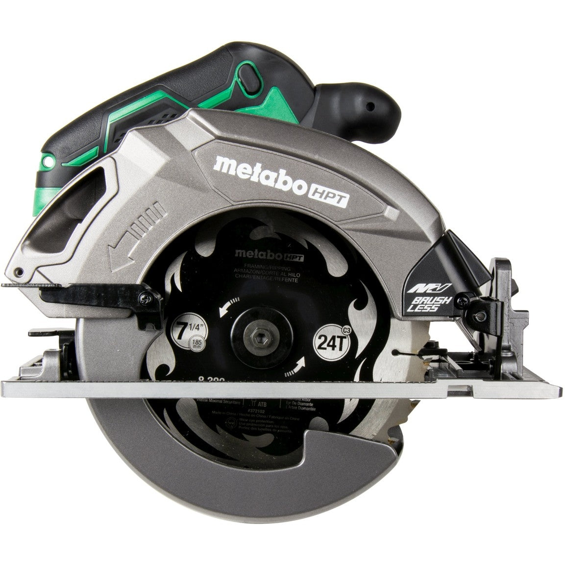 Metabo HPT C3607DAQ4M 36V MultiVolt Brushless 7-1/4-in Circular Saw, Tool Only