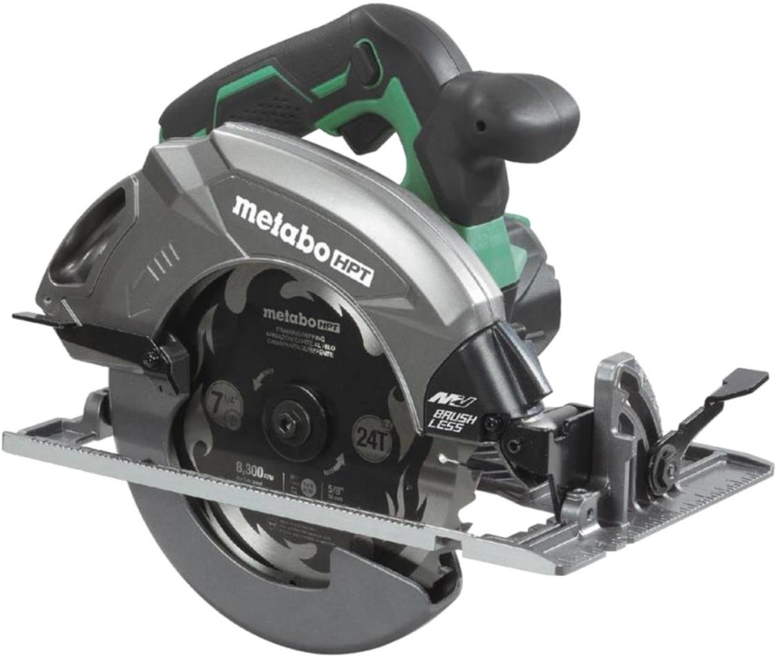 Metabo HPT C3607DAQ4M 36V MultiVolt Brushless 7-1/4-in Circular Saw, Tool Only