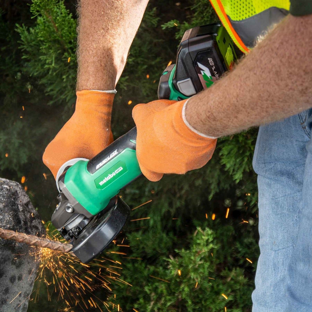 Metabo HPT G3612DAQ6M 36V MultiVolt Brushless 4-1/2-in Slide Switch Grinder, Tool Only