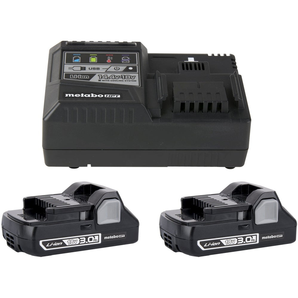 Metabo HPT UC18YSL3SM 18V Lithium Ion Battery and Charger Kit