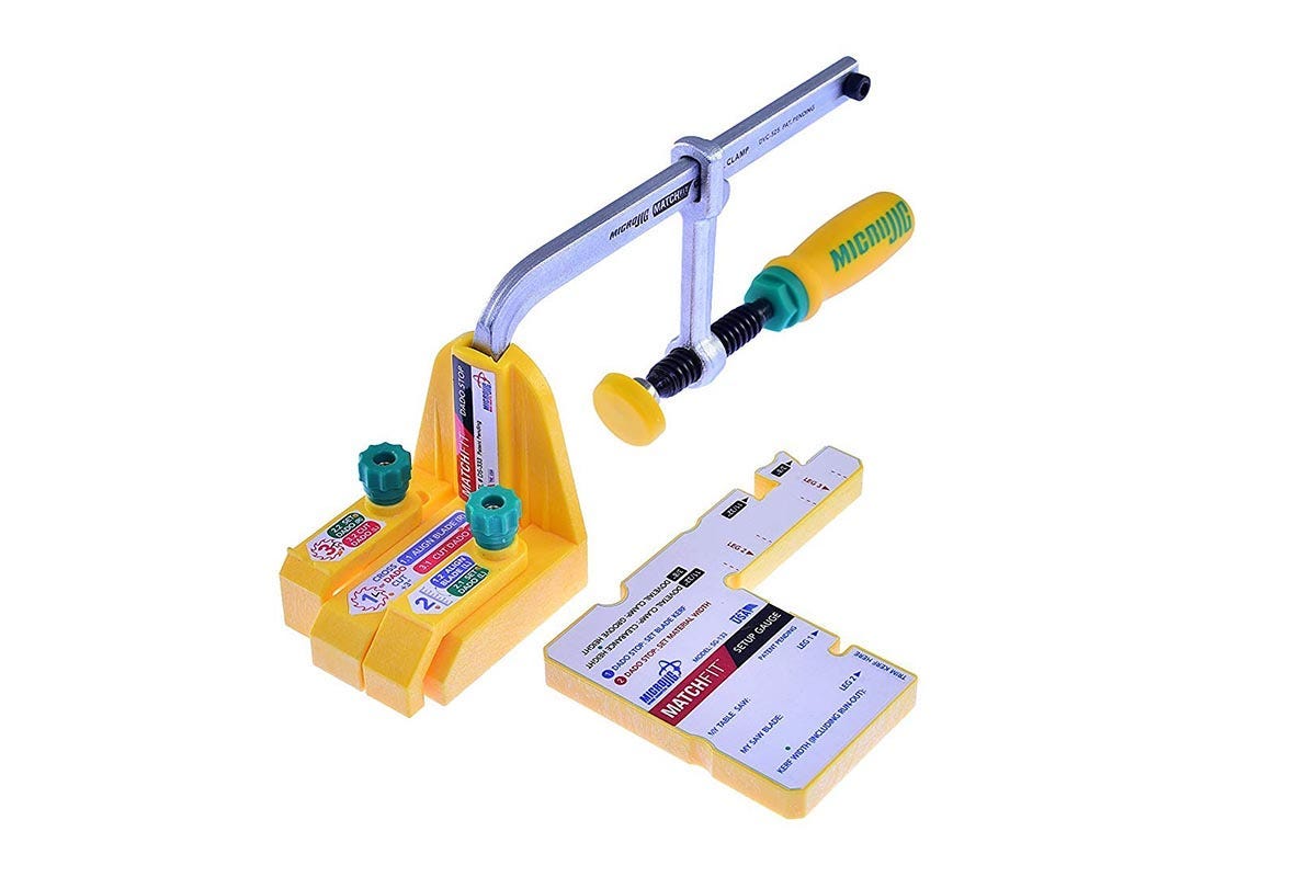 Micro Jig MATCHFIT Dado Stop Pro w/ FITFINDER 1/2 Gauge All-In-One Automatic Thickness Finder