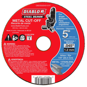 Diablo DBDS50045101F 5-in. Type 1 Steel Demon Metal Cut-Off Disc