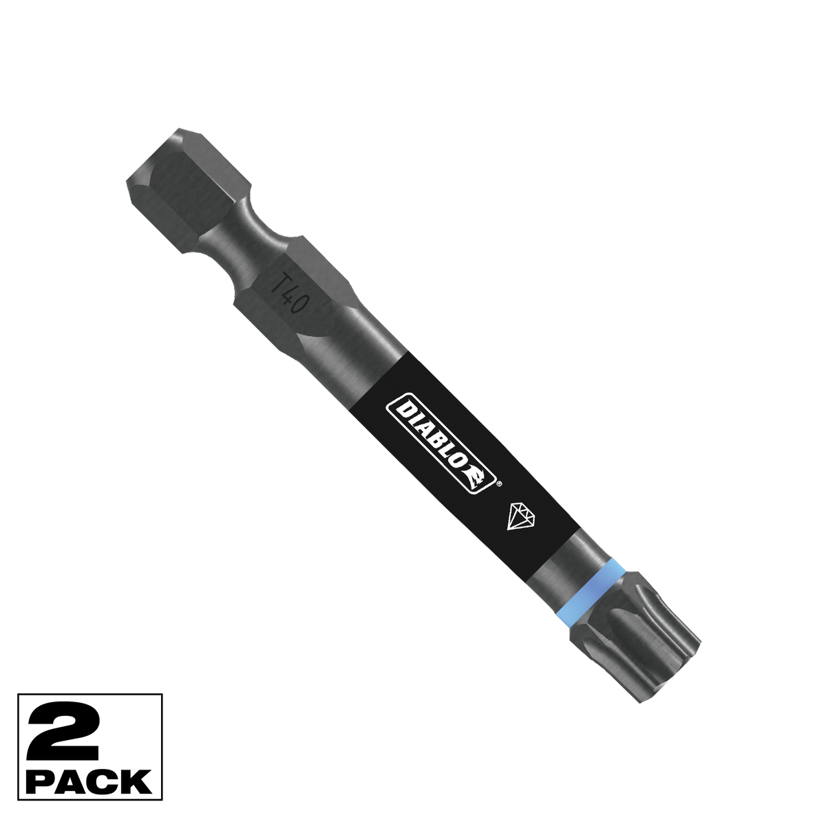 Diablo 2 in. Demon Torx T40 Drive Bit (DSDT402P2)