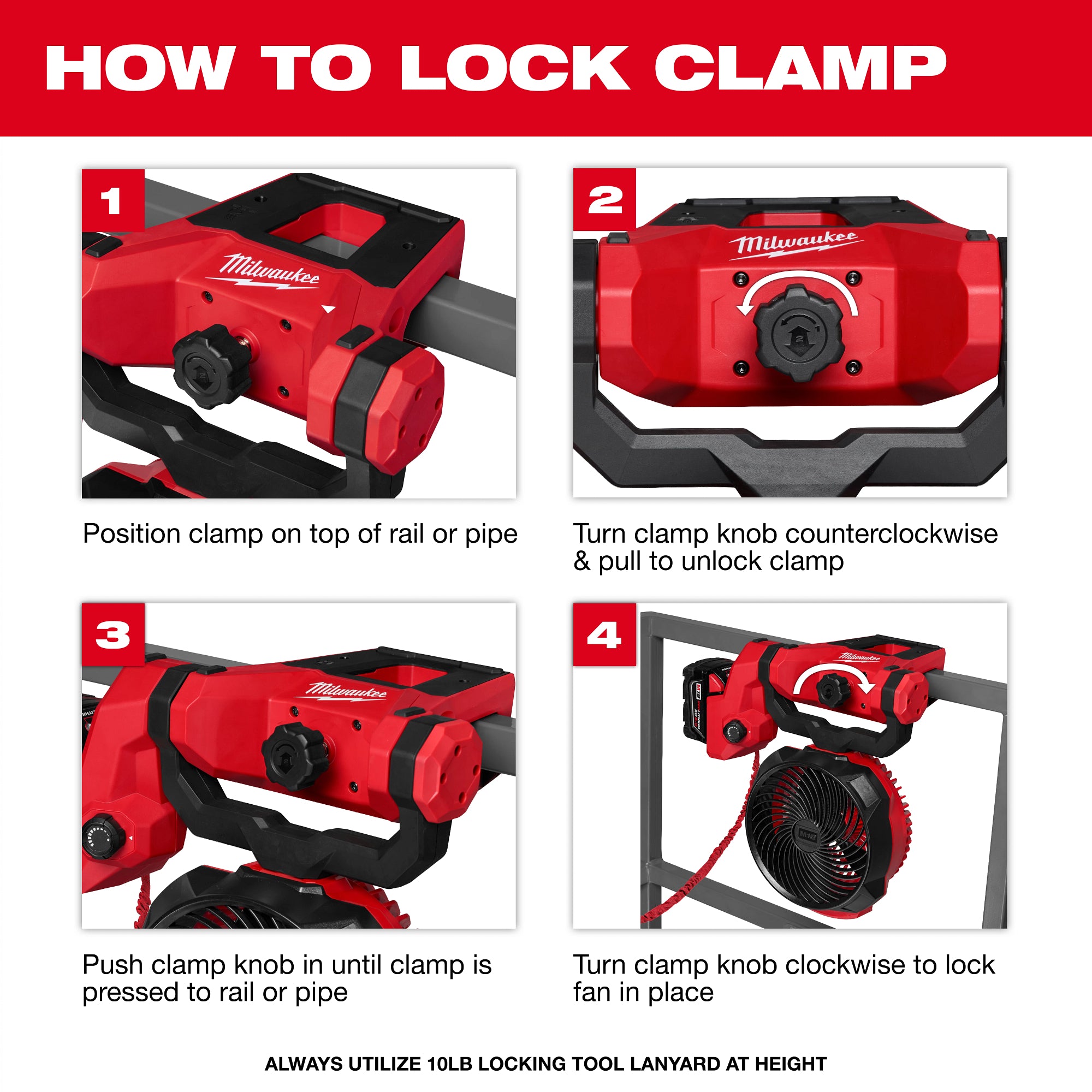 Milwaukee 0817-20 M18 Brushless Scissor Lift Fan, Tool Only