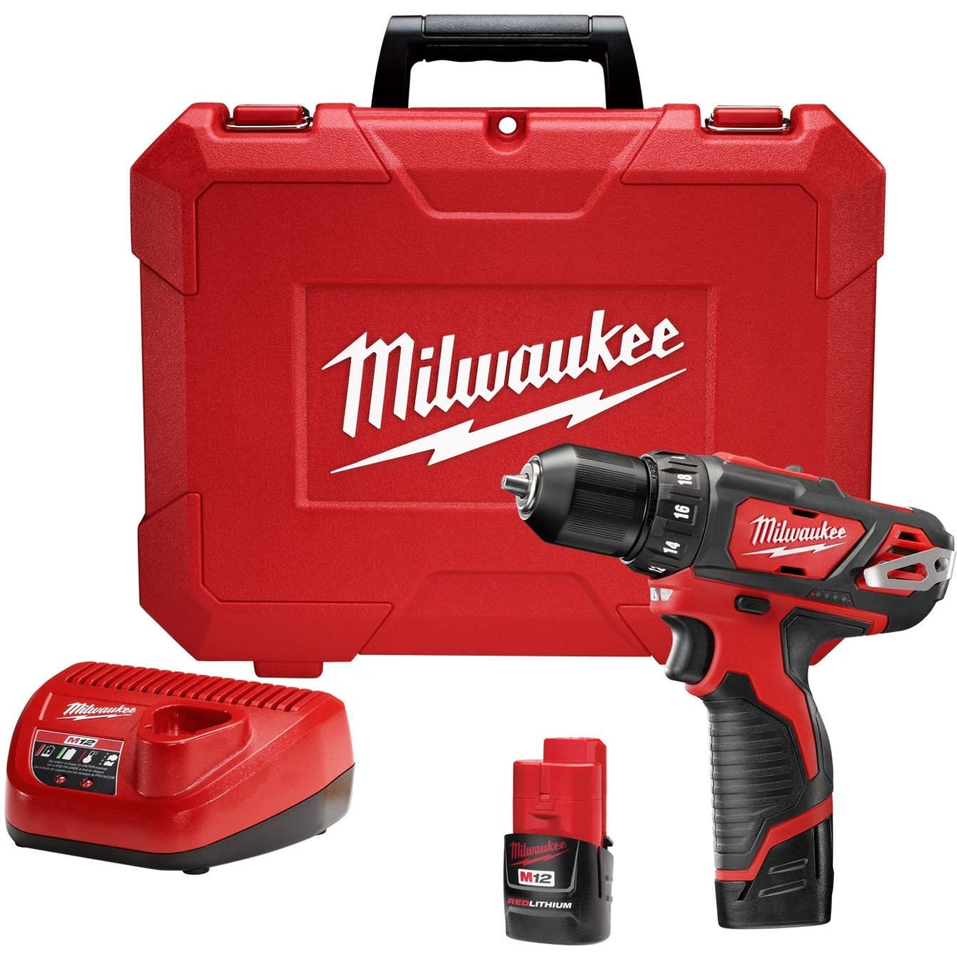 Milwaukee M12 3/8-Inch Drill/Driver 1.5AH Kit with 25' Compact Tape Measure
