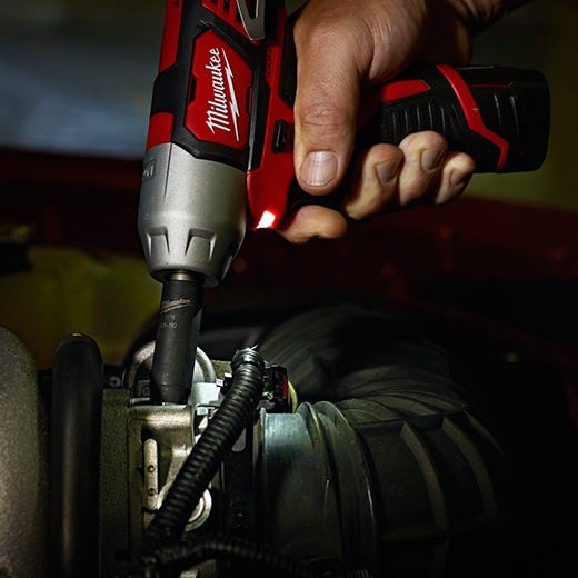 Milwaukee 2463-21RS M12 3/8-Inch Impact Wrench and Tire Inflator 1.5Ah Combo Kit