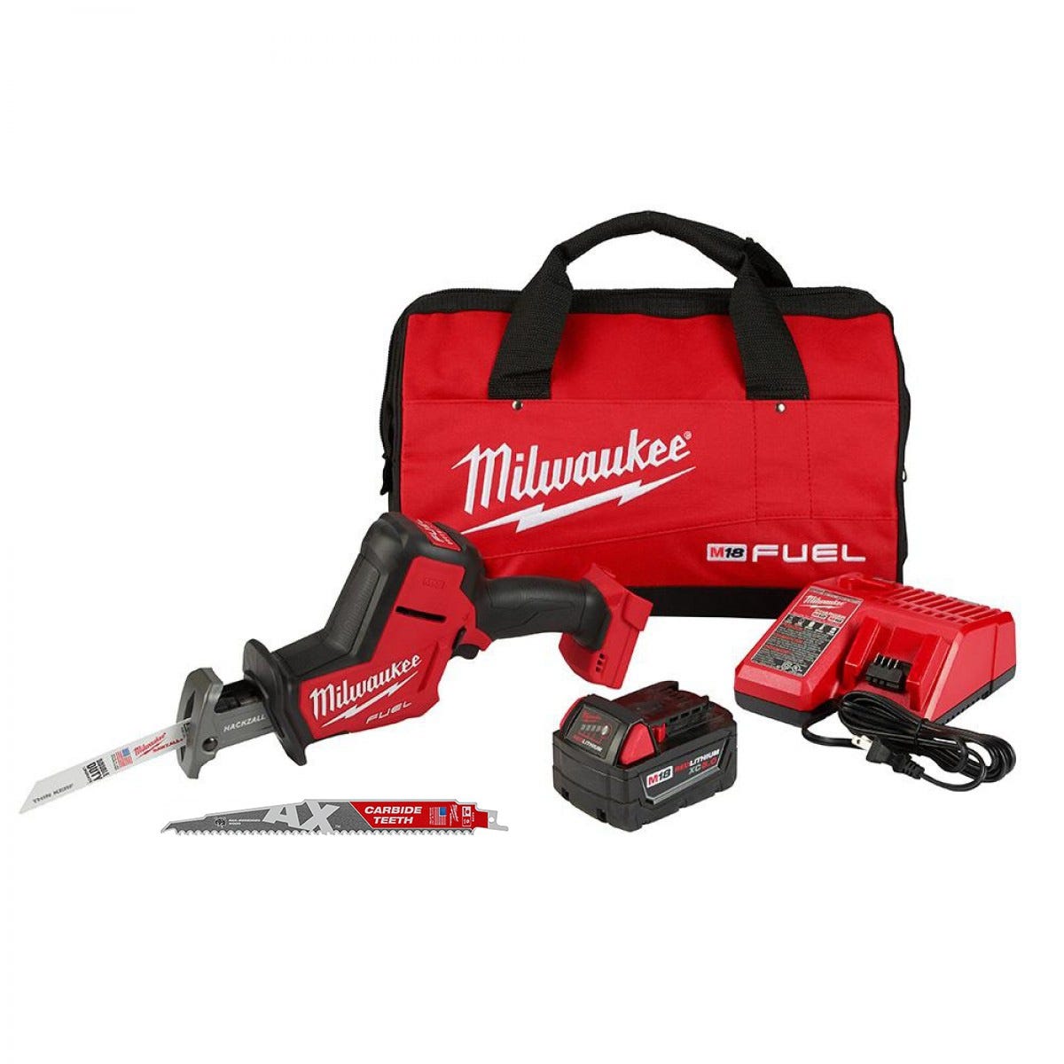 Milwaukee 2719-21 M18 FUEL Hackzall Recip Saw 5Ah Kit + FREE AX Blade