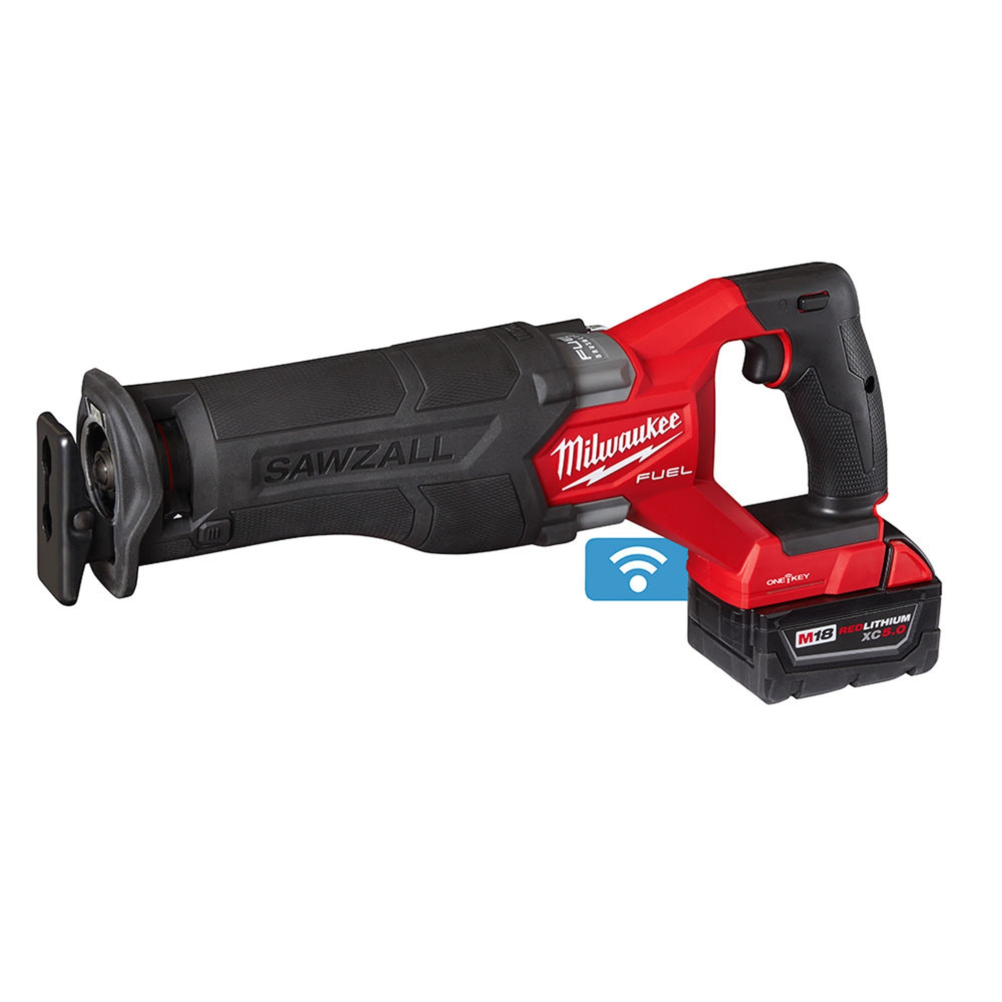 Milwaukee 2822-22 M18 FUEL SAWZALL Recip Saw with One-Key, 5.0 Kit