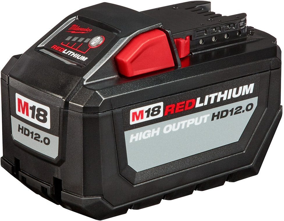 Milwaukee 48-11-1812 M18 REDLITHIUM HIGH OUTPUT HD 12.0Ah Battery Pack (PROMO)
