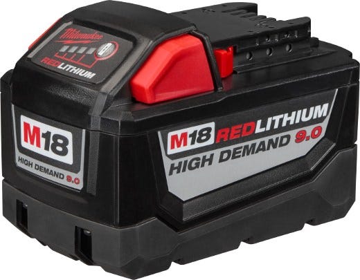Milwaukee 48-11-1890 M18 REDLITHIUM HIGH DEMAND 9.0Ah Battery Pack (PROMO)