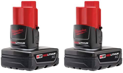 Milwaukee 48-11-2412 M12 REDLITHIUM XC 3.0Ah Battery, 2-Pack (PROMO)
