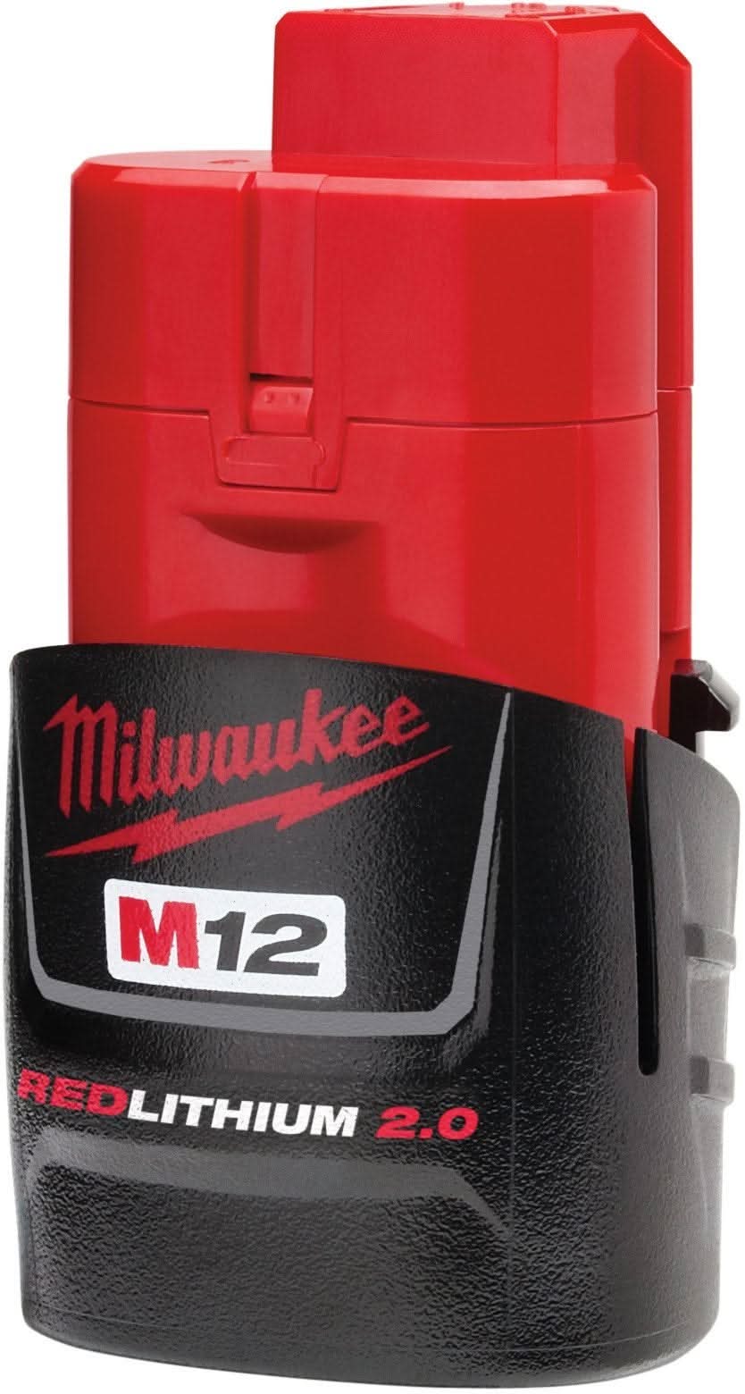 Milwaukee M12 Cordless 3/8" Right Angle Drill/Driver and M12 REDLITHIUM 2.0 Compact Battery Pack