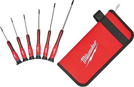Milwaukee 48-22-2606 Precision Screwdriver Set With Case, 6-Pieces