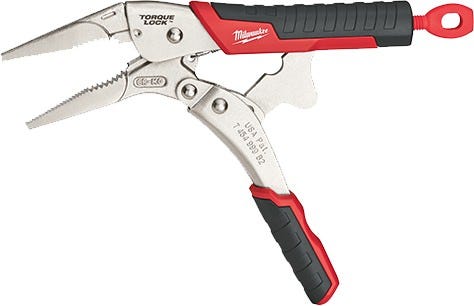 Milwaukee 48-22-3409 9" TORQUE LOCK Long Nose Locking Pliers with Durable Grip