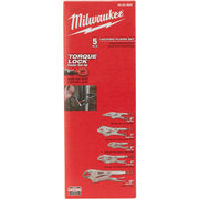 Milwaukee 48-22-3695 5-Piece  Torque Lock Pliers Kit