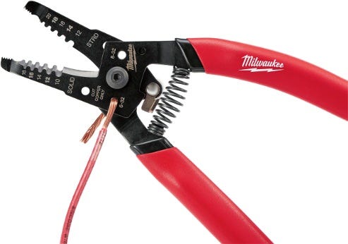 Milwaukee 48-22-6109 WIRE STRIPPER/CUTTER FOR SOLID & STRANDED WIRE