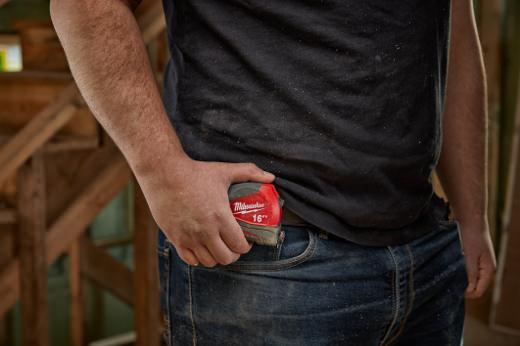 Milwaukee 48-22-6625 25ft Compact Tape Measure, 48-22-1500 Fastback Compact Utility Knife, and 48-22-3105 2PK Fine Point Black Markers Combo Kit