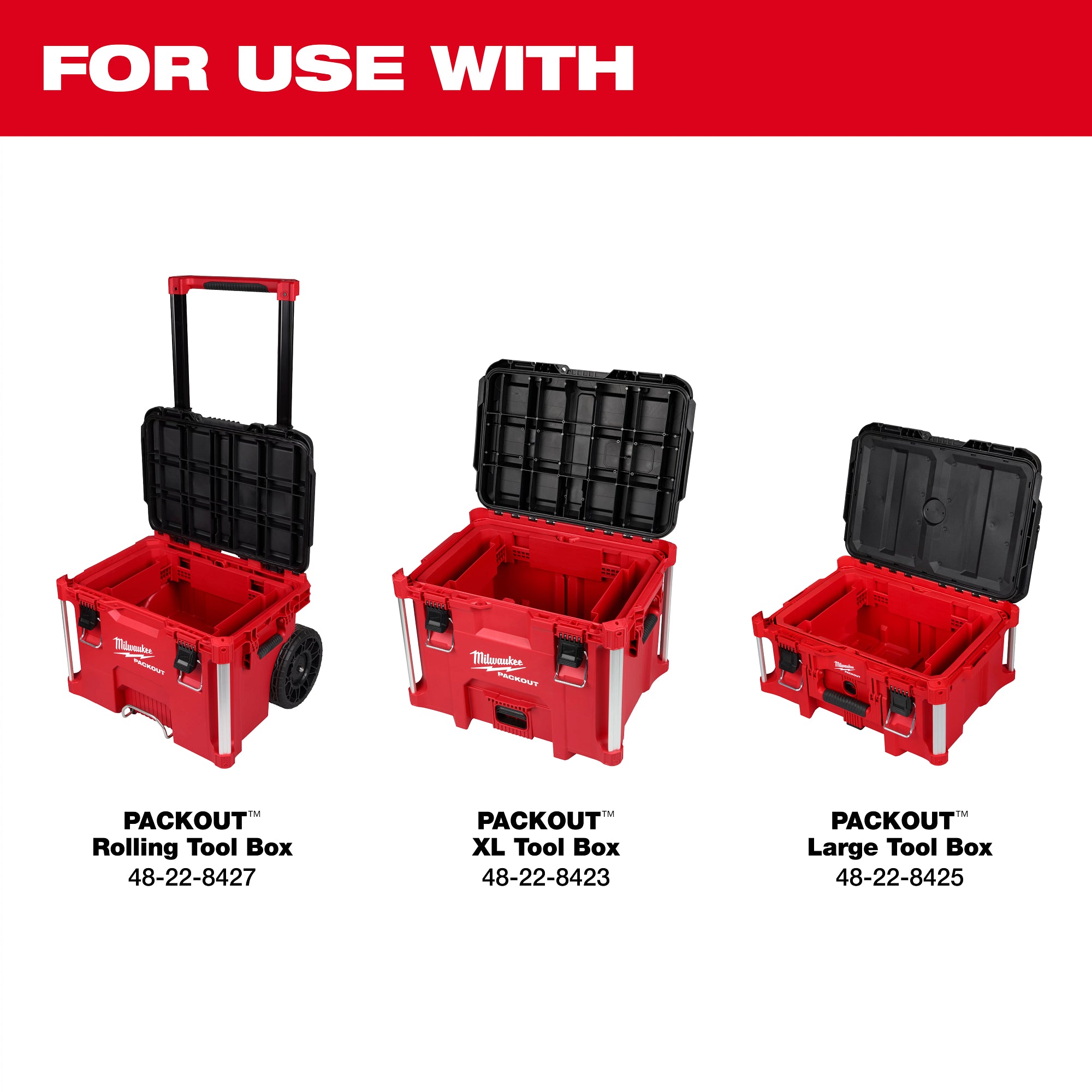 Milwaukee 48-22-8029 Tool Box Attachment Ready Tray for PACKOUT