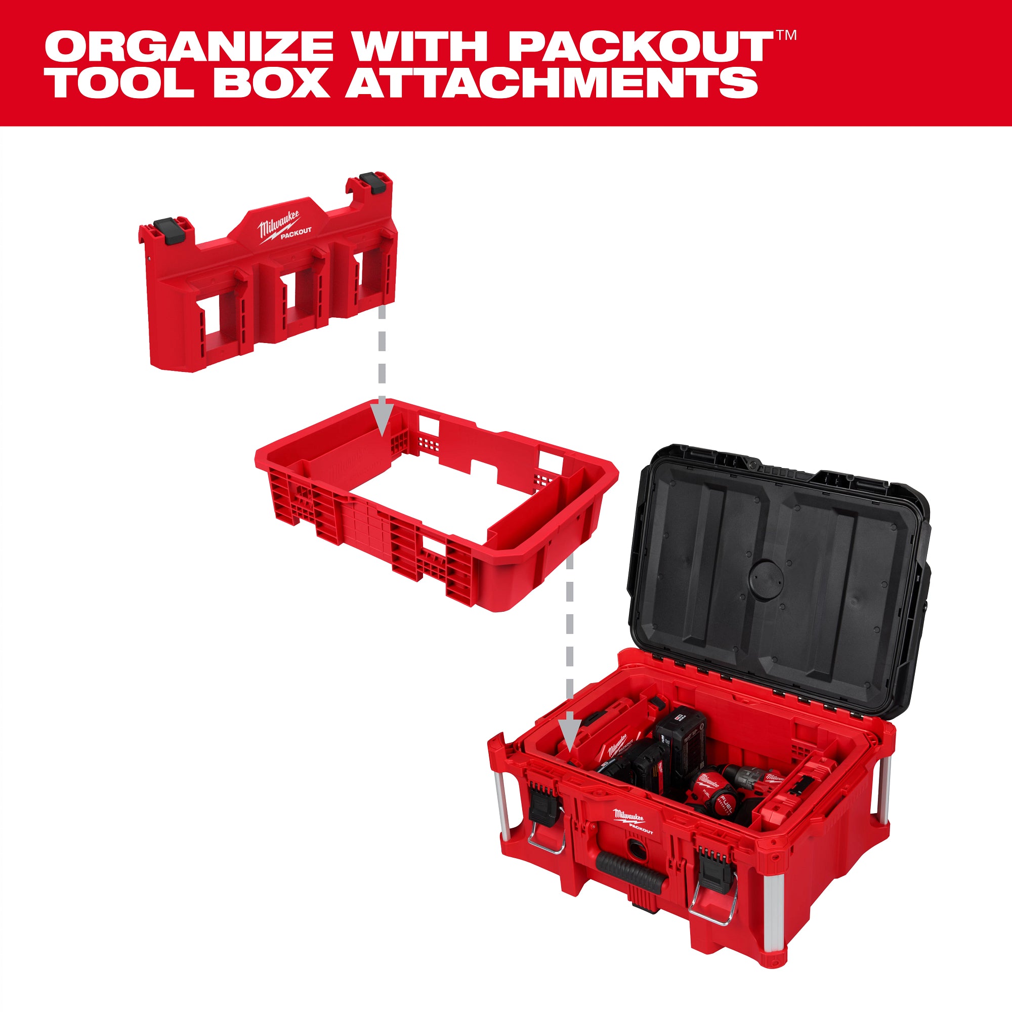 Milwaukee 48-22-8029 Tool Box Attachment Ready Tray for PACKOUT