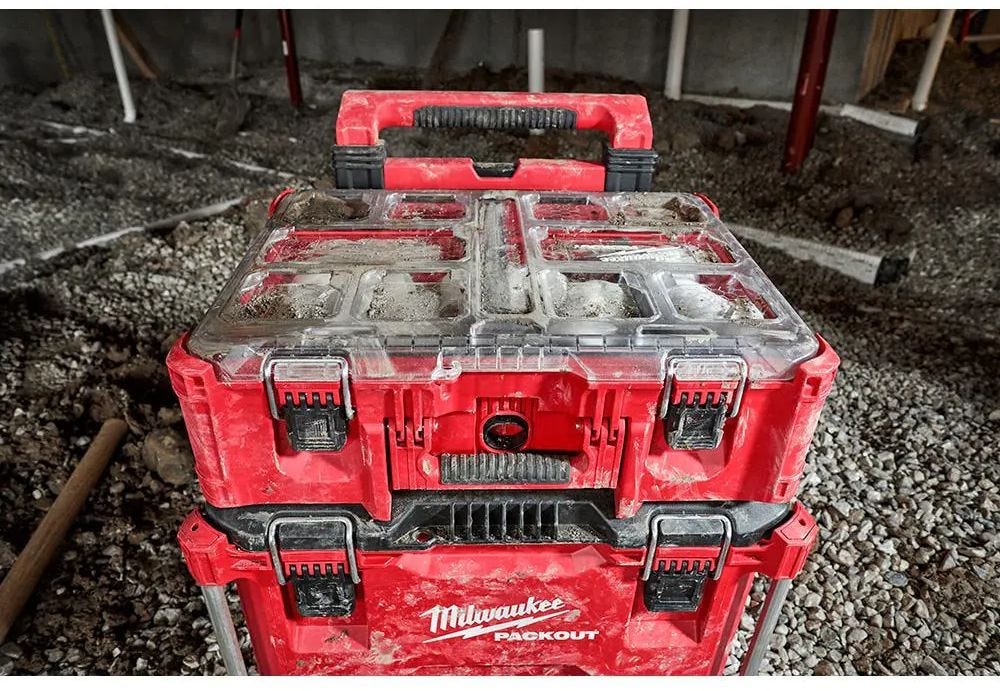 Milwaukee 48-22-8442 PACKOUT 2-Drawer Tool Box, PACKOUT Deep Organizer and Drawer Dividers