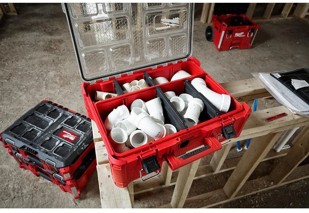 Milwaukee 48-22-8442 PACKOUT 2-Drawer Tool Box, PACKOUT Deep Organizer and Drawer Dividers