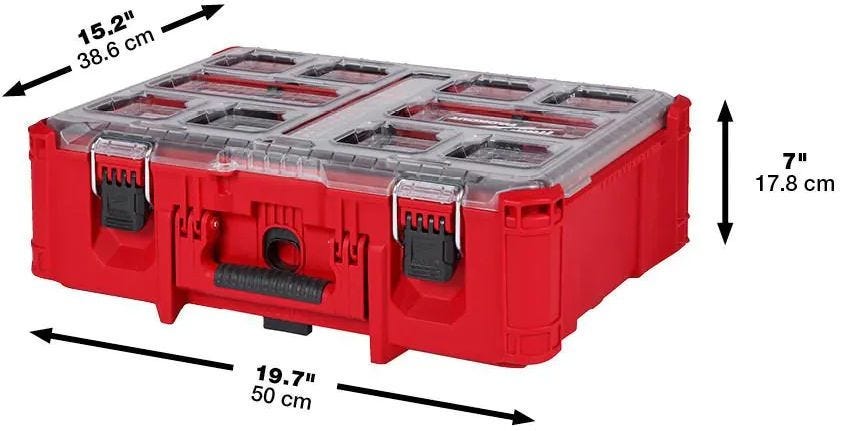 Milwaukee 48-22-8442 PACKOUT 2-Drawer Tool Box, PACKOUT Deep Organizer and Drawer Dividers