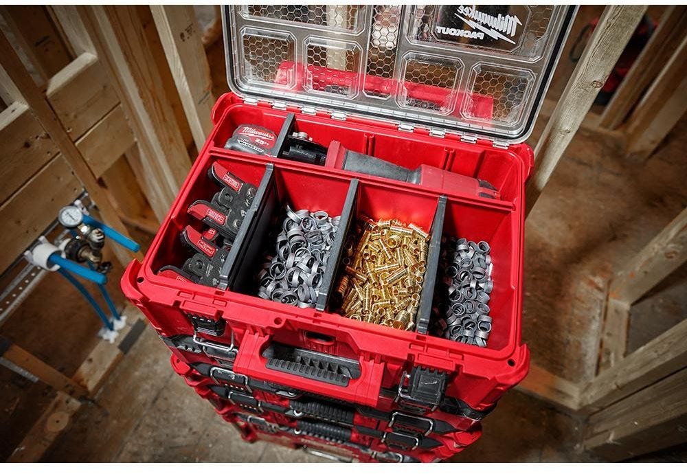 Milwaukee 48-22-8442 PACKOUT 2-Drawer Tool Box, PACKOUT Deep Organizer and Drawer Dividers