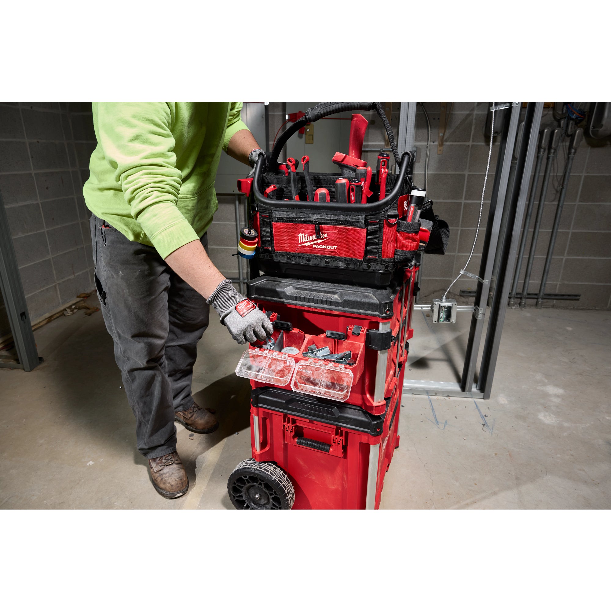 Milwaukee 48-22-8610 PACKOUT Tool Box 2-Bin Attachment – Tool Nut
