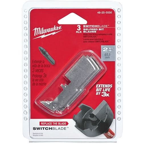 Milwaukee 48-25-5243 2-1/4" SwitchBlade Replacement Blade Kit, 7 Pieces